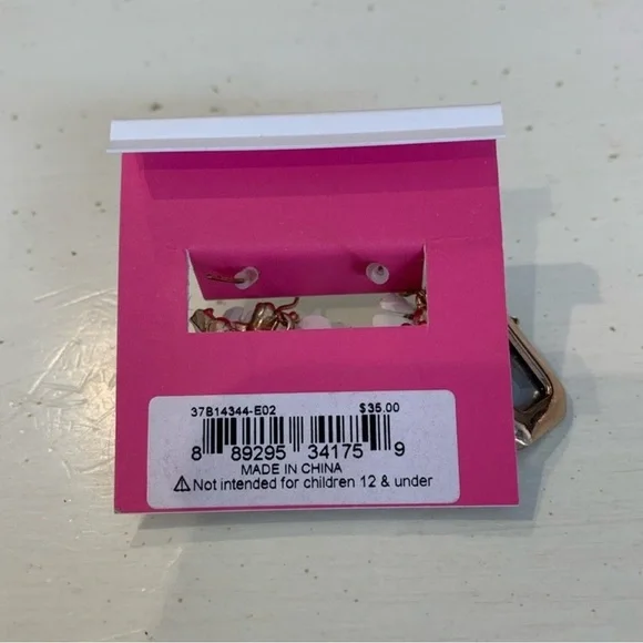 Betsey Johnson Crystal Multicolor Floral Earrings - Picture 4 of 4